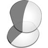 Saucer Lenti di ricambio premium per occhiali smart Oakley Meta HSTN OW8002, 51 mm