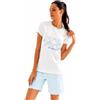 Il Granchio Pigiama Donna Corto in Cotone GP5101