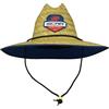 Scar Cappello di Paglia Moto Cross Enduro Factory Racing - Cappello da Sole Uomo Donna - Marrone/Blu Navy - Taglia Unica
