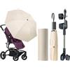 ZLXFT Ombrellone Per Passeggino Protezione UV,Ombrello Per Bambini Con Strisce Riflettenti,Ombrello Portatile per Passeggini E con Clip,Ombrello Pieghevole Per Bambini,Ombrellino Per Passeggino