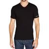 Viterbo Biancheria Set 6 Pezzi T-Shirt Maglia Maglietta Intima Kappa Uomo K1315 Scollo A V Colorato 100% Cotone Pettinato (Nero, XXL)