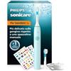PHILIPS Spazzolino elettrico Philips Sonicare for Kids - Spazzolino sonico per bambini dai 3 anni in su, 2 modalità delicate, timer con audio da 2 minuti, 2 testine mini, verde acqua, modello HX6500/23