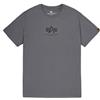 Alpha Industries Maglietta Basic T ML da Uomo Greyblack/Black