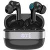 Slynxforce Cuffie Bluetooth Auricolari Senza Fili - Bluetooth 5.3 Wireless 35h per tre volte Hi-Fi Auricolare USB C CVC Cuffiette Senza Filo Controllo Touch Sensibile for iOS Android