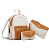 DEERWORD Donna Borse a Zaino Borsa a Zainetto Elegante Tracolla Zaini Firmate Marca Zainetti Antifurto PU pelle 82118 1 pz Bianco