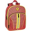 Franco Cosimo Panini FERRARI KIDS - Mini Zaino Ufficiale Ferrari, con Chiusura Principale con Zip e Parapioggia, Tasca Frontale con Zip, Schienale Imbottito, Spallacci Regolabili e Imbottiti, 23 x 30H x 10 cm, Rosso Rudy