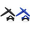 EyeOpeningStuff Kit di ricambio per auricolari e nasello in gomma per occhiali da sole Oakley M Frame Series, nero e blu