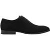 Infinity Leather Scarpe Stringate Derby Oxford Brogue da Uomo Dolcetto in Similpelle Scamosciata Nera