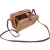 VILLCASE Borsa Borsa Quadrata a Tracolla Mini in Rattan Intrecciato per Donna Stile Retrò e Artigianale Tracolla Regolabile per Party a Tema e Uso Quotidiano