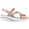 MBT KIBURI Sandali eleganti da donna in pelle di pecora. Scarpe leggere e comode per la primavera e l'estate. Scarpe fisiologiche confortevoli e stabili. Sandali eleganti in stile moderno. Colore rosa
