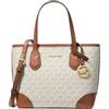 Michael Kors Eva Extra-Small Signature Logo Convertible Tote Bag Vanilla