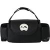 Hiseng Borsa Organizer per Passeggino Universale Borsa Passeggino Organizer Fumetto, Tracolla, Grande Capacità Scomparti Multipli Borsa Fasciatoio per Carrozzina (Bradipo nero,35x15x11cm)