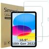 Simpeak 2 Pack Pellicola Protettiva Compatibile con iPad (A16) 11a/10a Generazione (2025/2022), Vetro Temperato Protezioni Schermo HD Anti-graffio