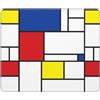 BEntLi Tappetino per mouse, Mondrian Minimalist De Stijl Modern Art, tappetino per mouse con base in gomma antiscivolo, tappetino per mouse impermeabile 12 × 10 pollici per ufficio