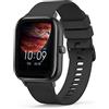 Mugust Cinturino per Amazfit Bip U Pro/Bip/Bip Lite/Bip S/Bip S Lite/Bip U/Bip 3/Bip 3 Pro, 20mm Silicona Cinturino di ricambio compatibile con Amazfit Bip U(Nero)