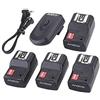 Andoer 16 Canali Wireless Remote Flash Trigger 1 Trasmettitore + 4 Ricevitori + 1 Cavo di Sincronizzazione per Canon Nikon Pentax Olympus Sigma Sunpak Vivitar Neewer YOUNGNUO Speedlite