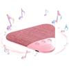Wapasezyar Altoparlante Bluetooth Pillow Speaker per dormire, mini altoparlante Bluetooth portatile, senza fili, con bassi stereo, cuffie per dormire private (rosa)
