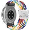 RoYiio Cinturino Nylon per Amazfit Active 2 Square/Active 2 /Bip 3 /Cheetah Square Cinturini 20mm Comodo Traspirante Ricambio Cinturino per Amazfit GTR Mini/GTS 4 /GTS 3 - Arcobaleno Ufficiale