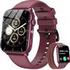 IOWODO Smartwatch Uomo Donna con Chiamate Bluetooth | 1.91 Orologio Fitness con SpO2/ Sonno, 24H Cardiofrequenzimetro, 100 modalità Sportive, Torcia LED, IP68, 2 Cinturini
