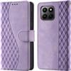 CaseGla Cover per Honor 400 Lite 4G/5G custodia portafoglio Viola | Blocco RFID, 3 scomparti carte, 1 tasca banconote, Chiusura magnetica, Supporto, Pelle PU flip cover per Honor 400 Lite
