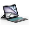 JADEMALL Custodia tastiera per iPad Air 11 M4/M3/M2 2026/2025/2024, tastiera AZERTY francese Bluetooth staccabile Combo Touch per iPad Air 11 M2/M3/M4, nero