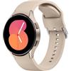 Amzpas Cinturino per Samsung Galaxy Watch 7/6/5/4 40mm 44mm, 20mm Cinturino Sportivo in Silicone per Samsung Galaxy Watch 4 Classic/Watch 5 pro/Watch 6 Classic/FE (Pietra)