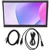 CHEOTIME Portable Monitor 7 inch 1024x600 with USB C HDMI Port for Wins, Laptop Screen Extender, Capacitive 5 Point Touch Display, Portable Computer Secondary Screen