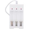 AMONIDA AC220-240V 50 / 60Hz ABS con presa USB Batteria durevole Caricabatteria USB, caricabatteria o batteria ricaricabile AA AAA Laptop per ricarica Power Bank