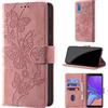 CaseGla Cover per Samsung Galaxy A7 2018 A750, Rosa | Blocco RFID, Portafoglio Pelle PU, Flip Libro, Porta Carte, Magnetica Libretto, Antiurto Protezione Completa
