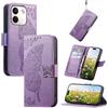 JIUNINE Cover a Libro per Redmi Note 17 Pro Max/Plus 5G, Viola | Custodia Portafoglio Antiurto in Pelle Sintetica, Motivo Farfalle 3D, Portacarte, Supporto Regolabile, Chiusura Magnetica