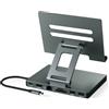 BKELHS iPad Pro USB C Hub Stand, adattatore per iPad Air M5 M3 M4 13 12.9 pollici Docking Station 4K 60Hz HDMI, LAN RJ45 Ethernet, lettore di schede SD/TF, porta USB 3.0, accessori iPad Samsung Tablet Dex