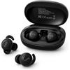 HTC NE76 Mini auricolari Sleep per chi dorme di lato, auricolari wireless Bluetooth 6.0 a basso profilo da 3 g, con traduzione AI e custodia di ricarica USB-C, nero