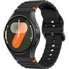 Amzpas 20mm Cinturino per Galaxy Watch 7/6/5/4/FE 40mm 44mm, Galaxy Watch 6 Classico 47mm 43mm/Galaxy Watch 4 Classico 42mm 46mm/Watch 5 pro 45 mm, Cinturino per da Donna a Uomo (Nero)