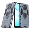MaiJin Compatibile con Xiaomi Mi 10T Lite 5G Cover, Custodia Armor Anello Cavalletto (Funziona con il Supporto Magnetico per Auto) Case Paraurti (Blu Navy)