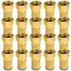 ARLI Connettore HD F, anello di tenuta, 20 connettori F 7 - 7,4 mm, cavo coassiale coassiale connettore femmina oro 4 K ARLI 20 pezzi 7,2 placcato oro