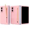 MUDASANQI Custodia compatibile con Samsung Galaxy Z Fold 8 Wide con porta stilo e pellicola protettiva integrata, custodia sottile antiurto per Z Fold 8 Wide (rosa)