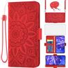 Asuwish Cover per Huawei Mate 20 Lite con Cordino e Pellicola Vetro Temperato Supporto Regolabile Pelle Portacarte Portafoglio Custodia per protettiva Hawaii Mate20 20Lite SNE-LX1 Cellulare Case Rosso