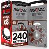 Udivita 240 Pile Apparecchi Acustici Rayovac Extra 312 PR41 Marroni con Tecnologia Sound Fusion Udivita - 30 Blister da 8 Batterie