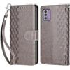KENHONER Custodia per Nokia G42 5G Cover, Grigio | Portafoglio in Pelle PU Retro, Antiurto Flip, Slot per Schede, Funzione Stand, Chiusura Magnetica