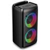 BSL BEAUTIFUL SOUND LINE Altoparlante Bluetooth BSL-S21 con illuminazione sugli altoparlanti | 2 altoparlanti da 4 pollici | 20 W | Microfono in omaggio | Batteria da 2400 mAh | Lettore MP3 tramite USB | Ricarica USB-C