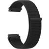 Mugust Nylon Cinturino 22mm, Regolabile Sport Cinturini Orologio a Sgancio Rapido per Uomo e Donna (Nero)