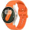 Amzpas 20mm Cinturino per Galaxy Watch 7/6/5/4/FE 40mm 44mm, Galaxy Watch 6 Classico 47mm 43mm/Galaxy Watch 4 Classico 42mm 46mm/Watch 5 pro 45 mm, Cinturino per da Donna a Uomo (Arancione)