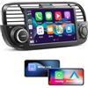 Moobsnry Autoradio per Fiat 500 2007-2015, CarPlay Wireless Android Auto