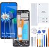 H&LYCYJ Display Schermo per Samsung A03 Core con cornice | Wear toolkit，PLS LCD，Display HD，Sostituire lo schermo，Per i modelli:A032F A032F/DS A032M
