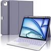 WINCHKING Custodia con Tastiera per iPad Air 13 Pollici M4 2026/M3 2025/M2 2024 | Bluetooth Magnetica Retroilluminate Cover con Italiano QWERTY Tastiera per iPad Air 13 M4/M3/M2 con Touchpad, Viola