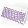 NEWCOO Tastiera Bluetooth per iPad Air/Pro/Mini/iPhone/Samsung/Lenovo/Huawei/Tablet, Ultra Sottile Ricaricabile, Layout QWERTZ, Portatile Senza Fili, Compatibile Windows, Android, iOS (239DE-Z)