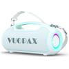 VUOPAX Altoparlante Bluetooth, 200 W max portatile, Bluetooth 5.3, con 2 subwoofer e 2 tweeter, Bass Boost, batteria 24h, TWS, impermeabile IP65,