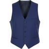 Suitsupply Ferrara Gilet Uomo Blu in Lana Monopetto Regular UK42S