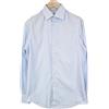 Suitsupply Camicia Uomo 38/15 In Cotone Puro Blu Chiaro Formale Mélange Slim Fit