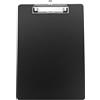 HXMJIED Portablocco A4, Portablocco in plastica nera, Blocco note A4, con clip in metallo, Portablocco A4, Plastica rigida, Portablocco nero Portablocco formato lettera A4 standard, per ufficio, scuo